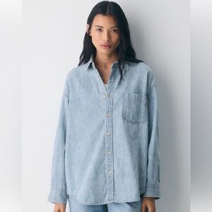 Aritzia Denim Forum The '80s Comfy Denim Shirt